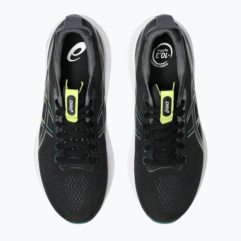 ASICS Gel-Kayano 32 vyriški bėgimo bateliai juoda/žalsva 6