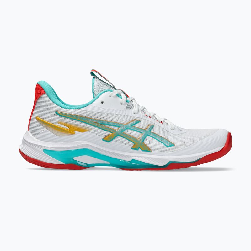 Moteriški tinklinio batai ASICS Netburner Ballistic FF 4 balti/jūros stiklas