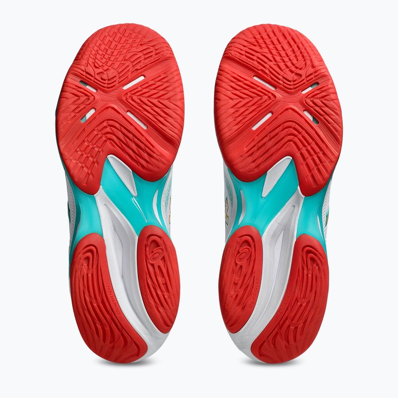 Moteriški tinklinio batai ASICS Netburner Ballistic FF 4 balti/jūros stiklas 6