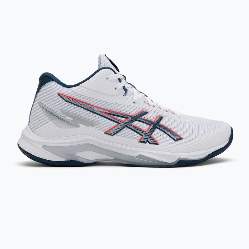 Vyriški batai ASICS Netburner Ballistic FF 4 balta/mako mėlyna 2