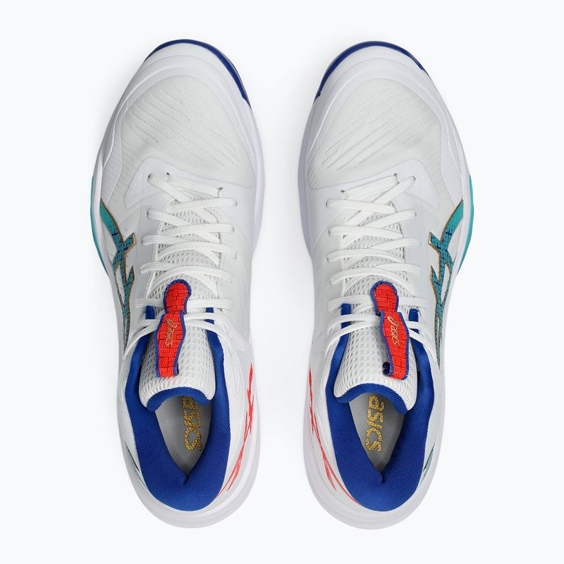 Vyriški tinklinio batai ASICS Sky Elite FF MT 3 balti/asics mėlyni 14