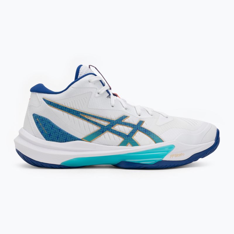 Vyriški tinklinio batai ASICS Sky Elite FF MT 3 balti/asics mėlyni 2