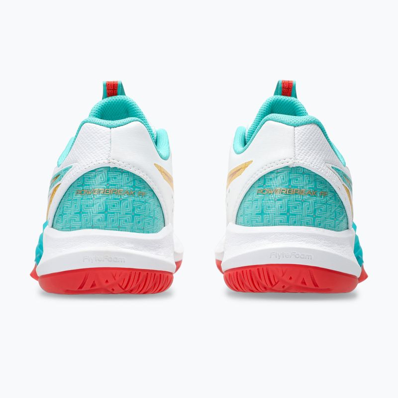 Moteriški tinklinio batai ASICS Powerbreak FF balti/jūros stiklas 12