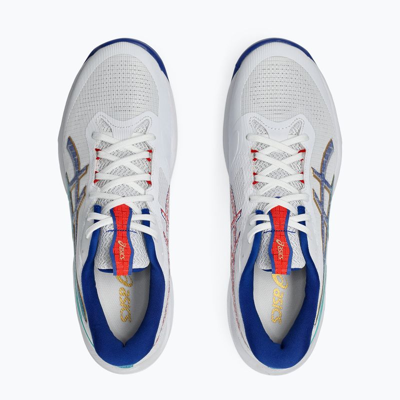 Vyriški tinklinio batai ASICS Netburner Ballistic FF 4 balti/asics mėlyni 8