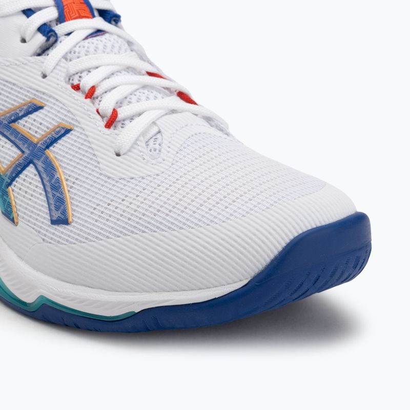 Vyriški tinklinio batai ASICS Netburner Ballistic FF 4 balti/asics mėlyni 7