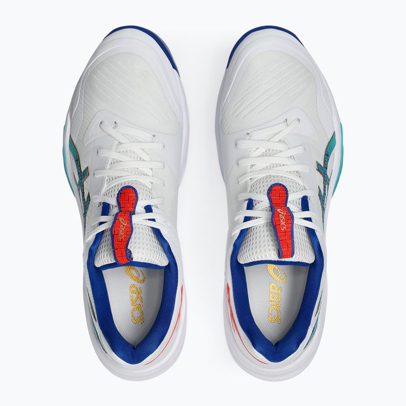 Vyriški tinklinio batai ASICS Sky Elite FF 3 balti/asics mėlyni 14