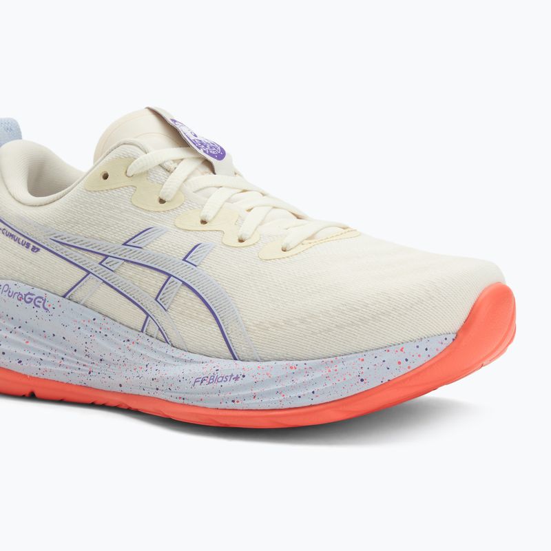 Moteriški bėgimo batai ASICS Gel-Cumulus 27 Tokyo cream/edo purple 7