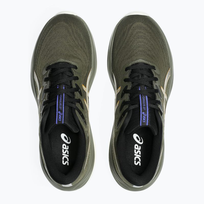 Vyriški bėgimo batai ASICS Gel-Cumulus 27 GTX brown stone/whisper green 9