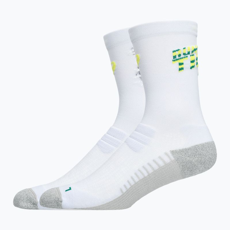 Kojinės ASICS Performance Run Crew waterscape / electric lime 2