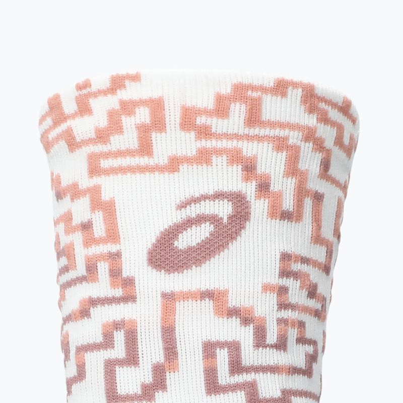 Kojinės ASICS Performance Run Crew brilliant white/morganite/pearl pink 3