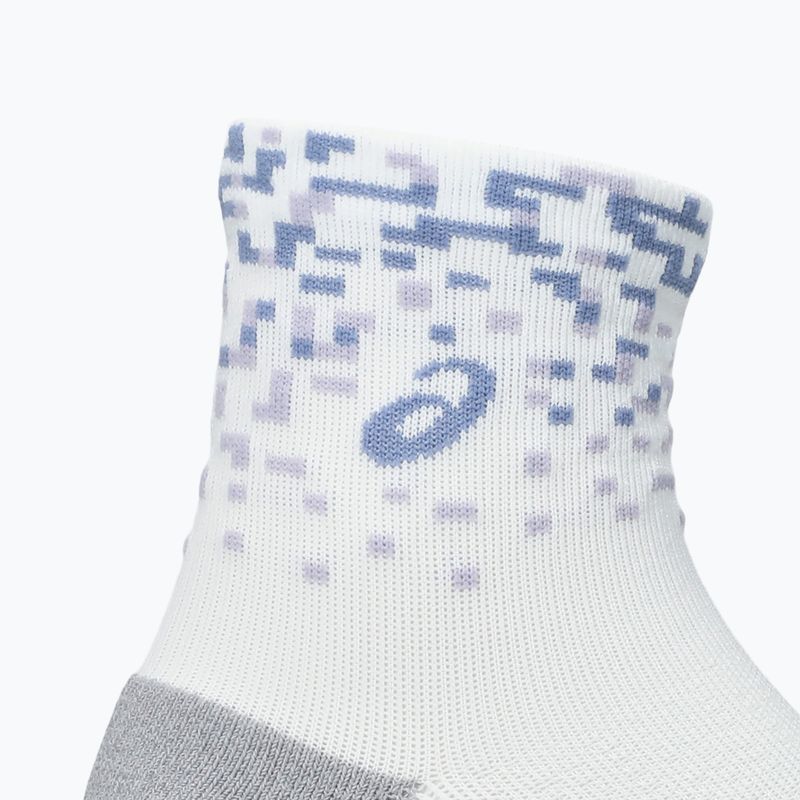 Kojinės ASICS Performance Run Quarter brilliant white/lilac hint/bluebell 3