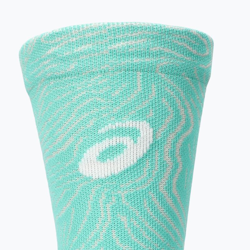 Kojinės ASICS Fujitrail Graphic Crew aurora green/light dust 3