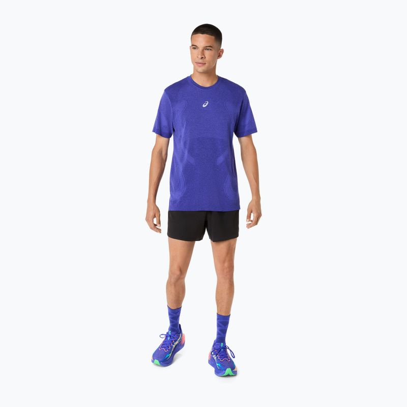 Vyriški bėgimo marškinėliai ilgomis rankovėmis ASICS Road Seamless LS cobalt burst/eggplant 2