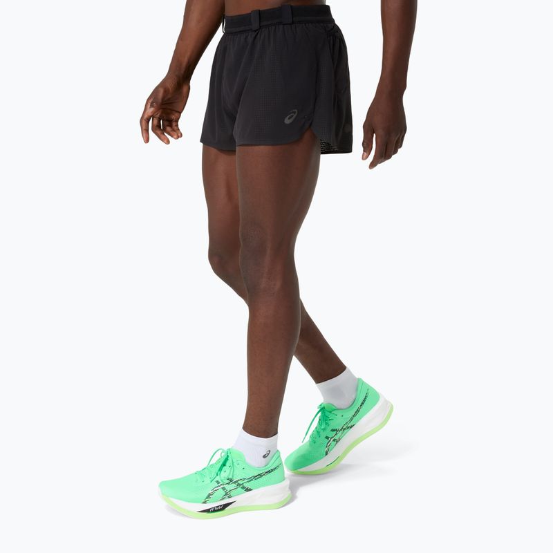 Vyriški bėgimo šortai ASICS Metarun Split performance black 4