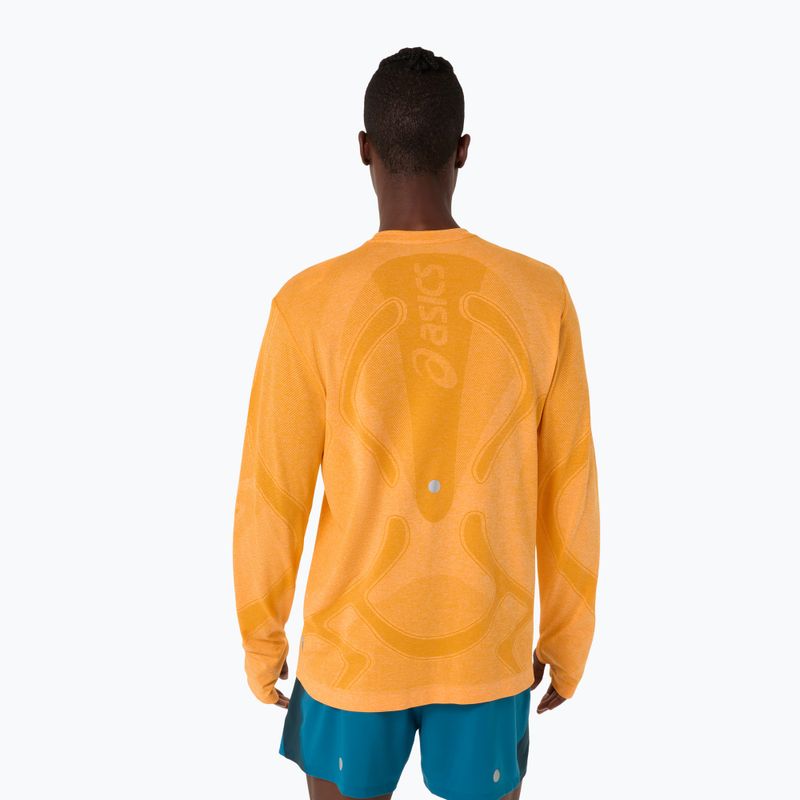 Vyriški bėgimo marškinėliai ilgomis rankovėmis ASICS Road Seamless LS yellow 3
