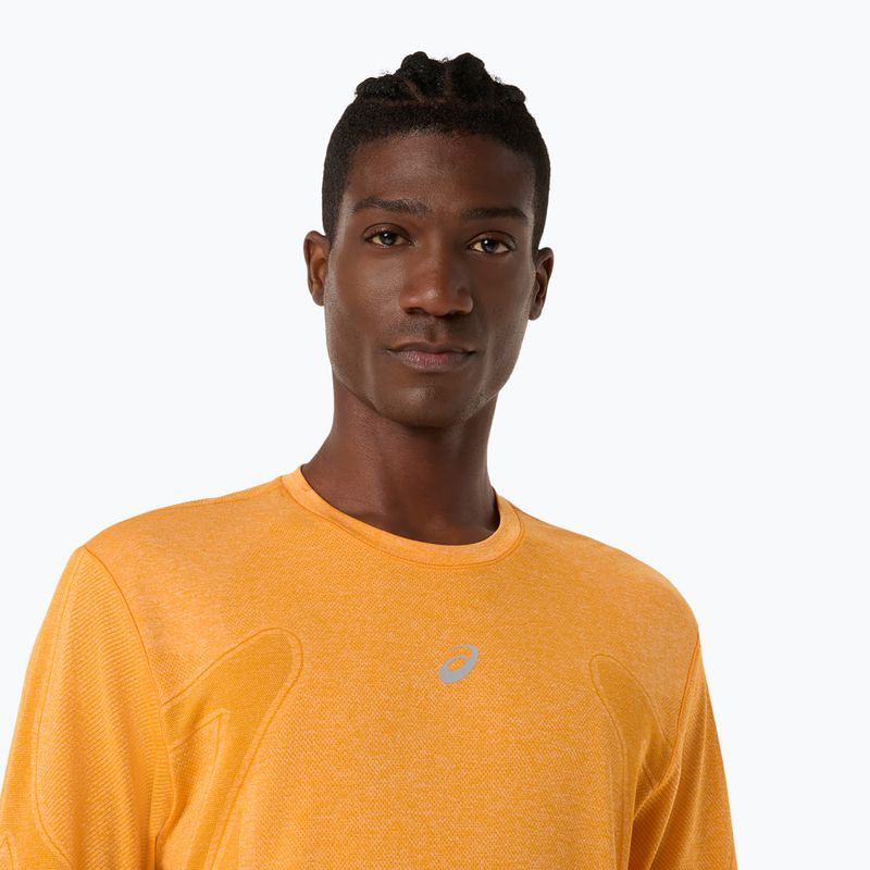 Vyriški bėgimo marškinėliai ilgomis rankovėmis ASICS Road Seamless LS yellow 5