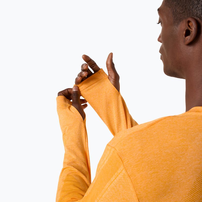 Vyriški bėgimo marškinėliai ilgomis rankovėmis ASICS Road Seamless LS yellow 7