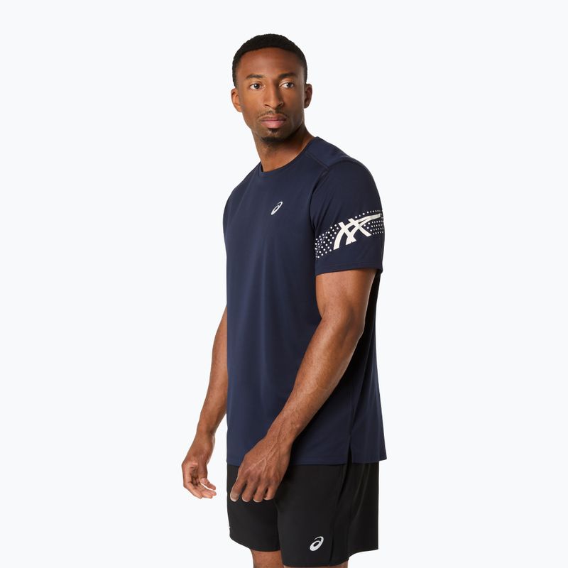 Vyriški bėgimo marškinėliai ASICS Icon SS midnight/cream 4