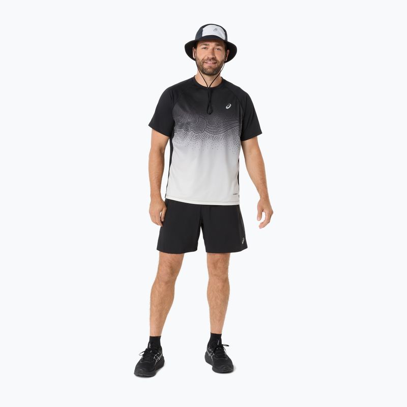 Vyriški bėgimo marškinėliai ASICS Road Fade SS performance black/cream 2