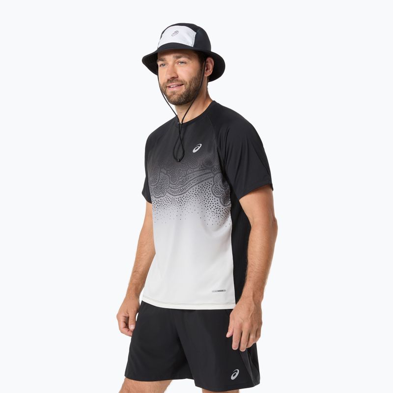 Vyriški bėgimo marškinėliai ASICS Road Fade SS performance black/cream 4