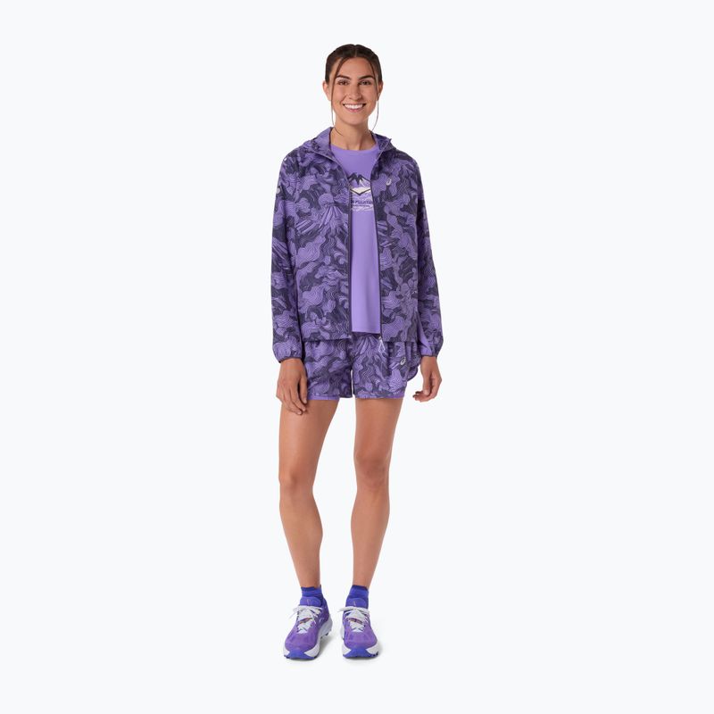 Moteriški bėgimo šortai ASICS Road All Over Print amethyst 2