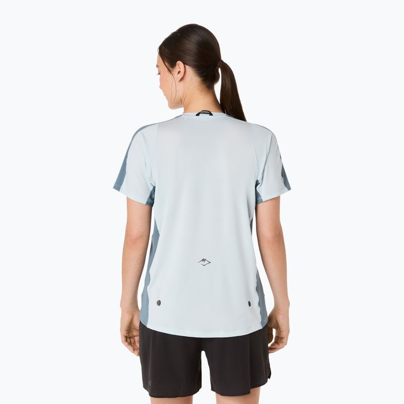 Moteriški bėgimo marškinėliai ASICS Fujitrail Elite Top cool grey/ironclad 3