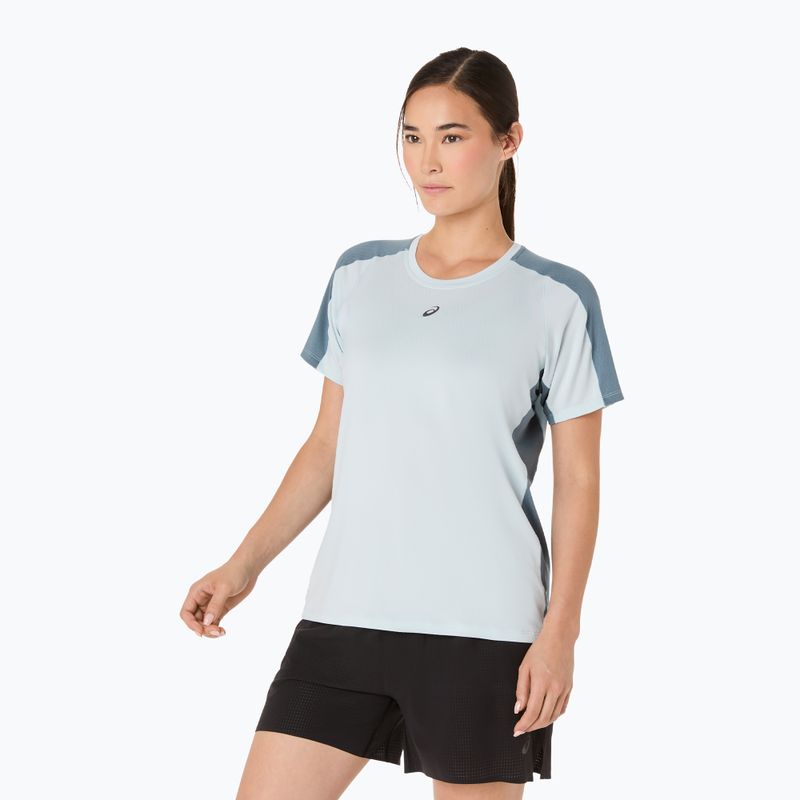 Moteriški bėgimo marškinėliai ASICS Fujitrail Elite Top cool grey/ironclad 4