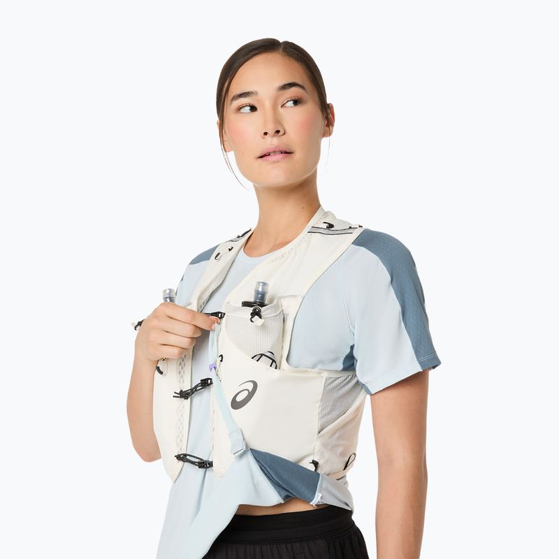 Moteriški bėgimo marškinėliai ASICS Fujitrail Elite Top cool grey/ironclad 8