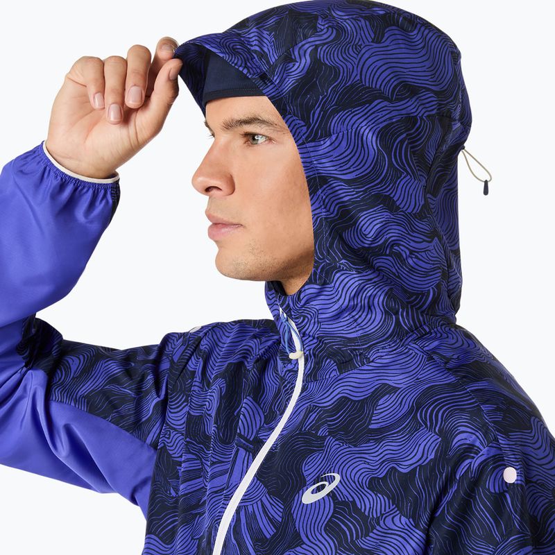 Moteriška bėgimo striukė ASICS Fujitrail Packable cobalt burst/indigo blue/cream 6