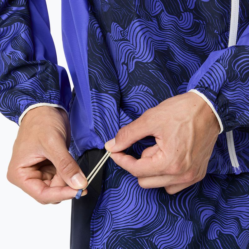 Moteriška bėgimo striukė ASICS Fujitrail Packable cobalt burst/indigo blue/cream 9