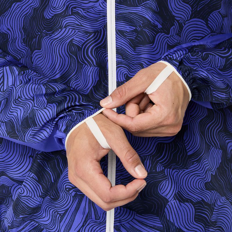 Moteriška bėgimo striukė ASICS Fujitrail Packable cobalt burst/indigo blue/cream 10