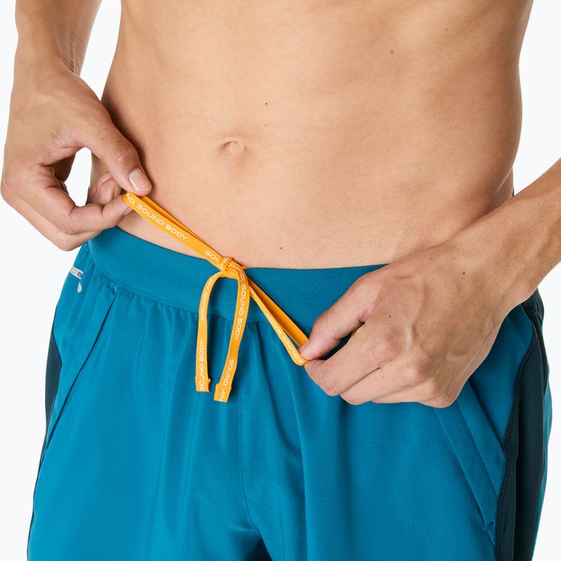 Vyriški bėgimo šortai ASICS Road 7IN tranquil teal/dark teal/yamabuki 7