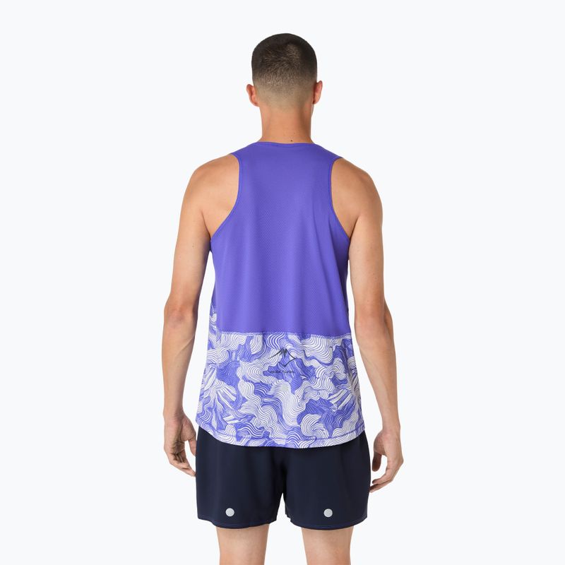 Vyriški bėgimo marškinėliai ASICS Fujitrail Singlet cobalt burst/cream 3