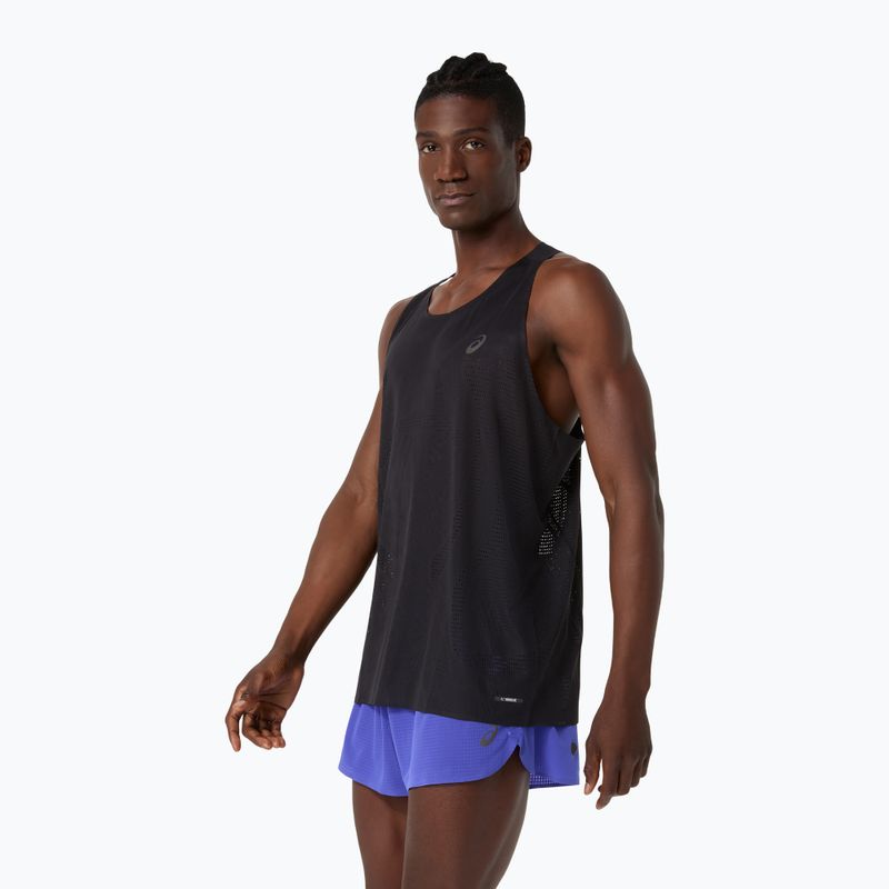 Vyriški bėgimo marškinėliai ASICS Metarun Singlet performance black 4