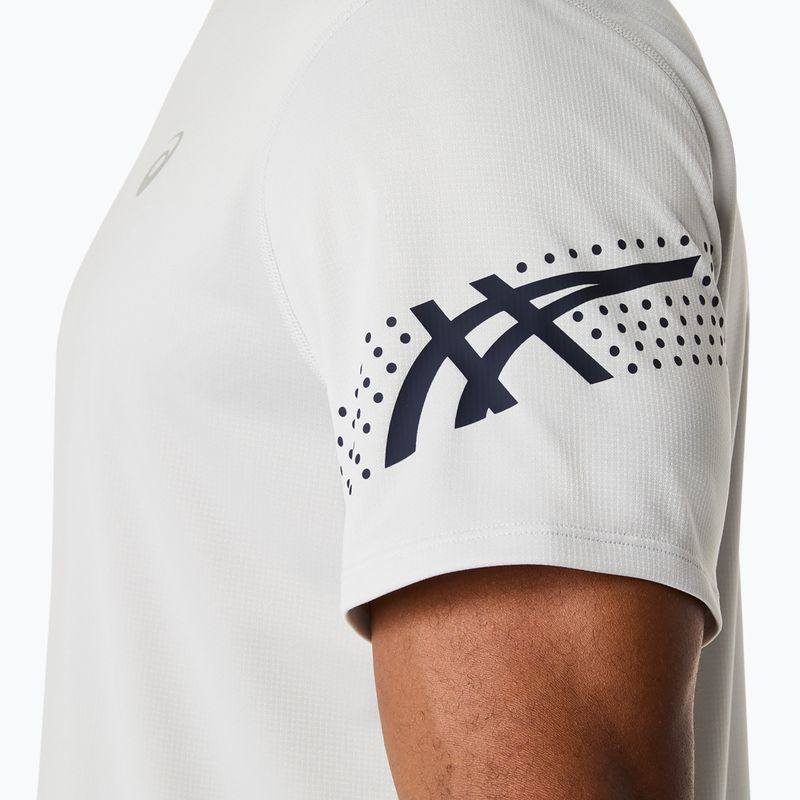 Vyriški bėgimo marškinėliai ASICS Icon SS cloud grey/midnight 6