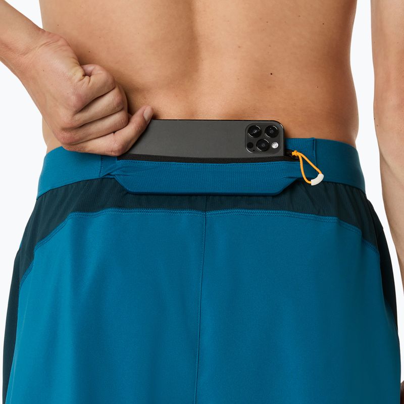 Vyriški bėgimo šortai ASICS Road 5IN tranquil teal/dark teal/yamabuki 8