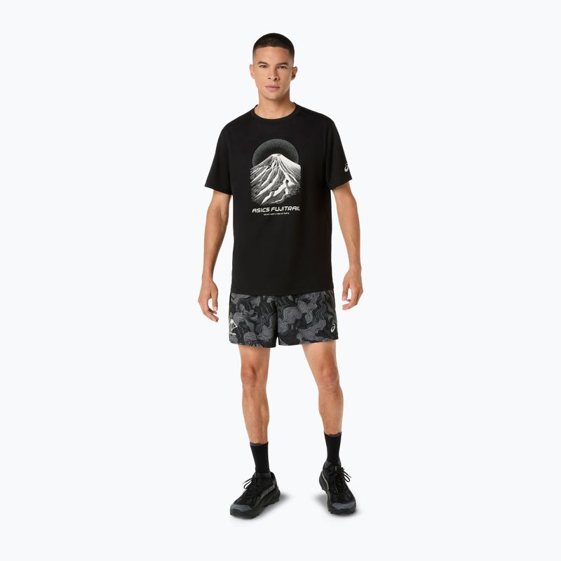 Vyriški bėgimo marškinėliai Asics Fujitrail Logo Ss Top Performance Black/Cream/Carbon 2