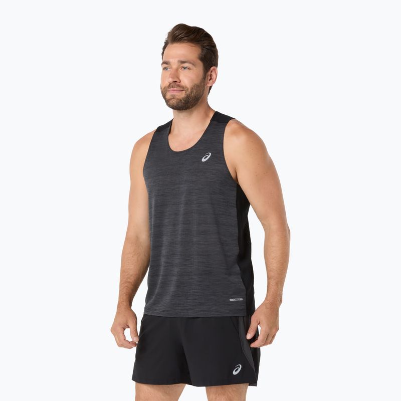 Vyriški bėgimo marškinėliai ASICS Road Singlet performance black 4