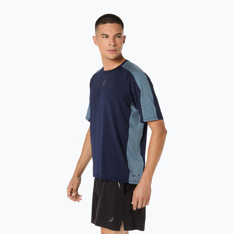 Vyriški bėgimo marškinėliai ASICS Fujitrail Elite SS Top midnight/ironclad 4