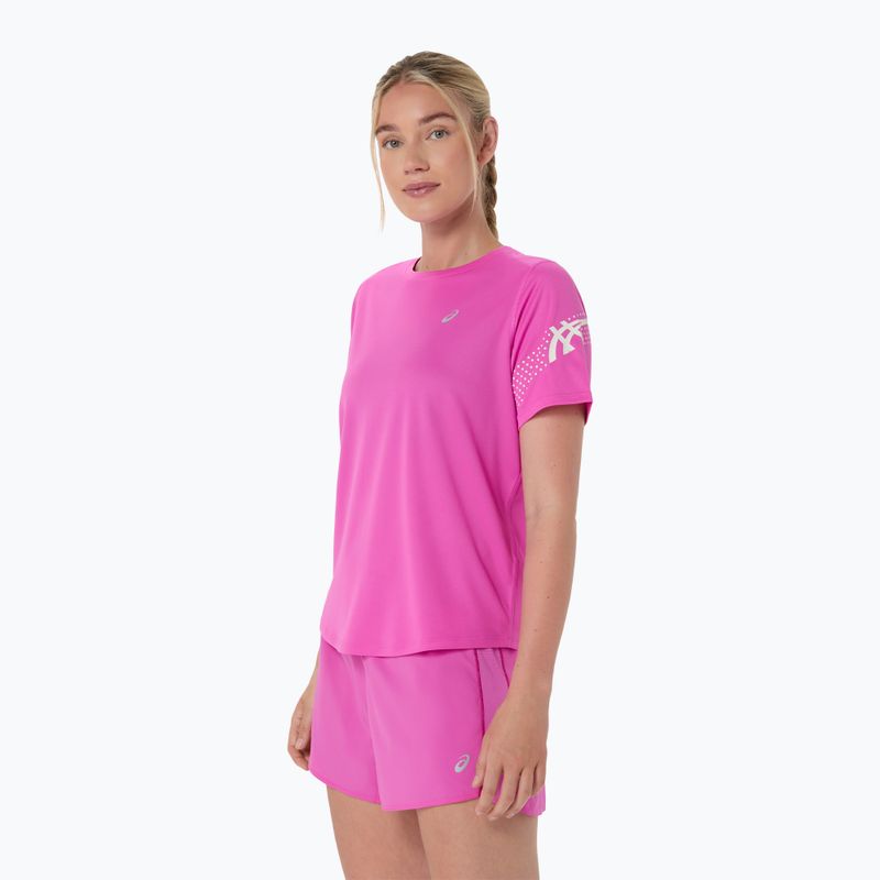 Moteriški bėgimo marškinėliai ASICS Icon SS Digital Sakura 4