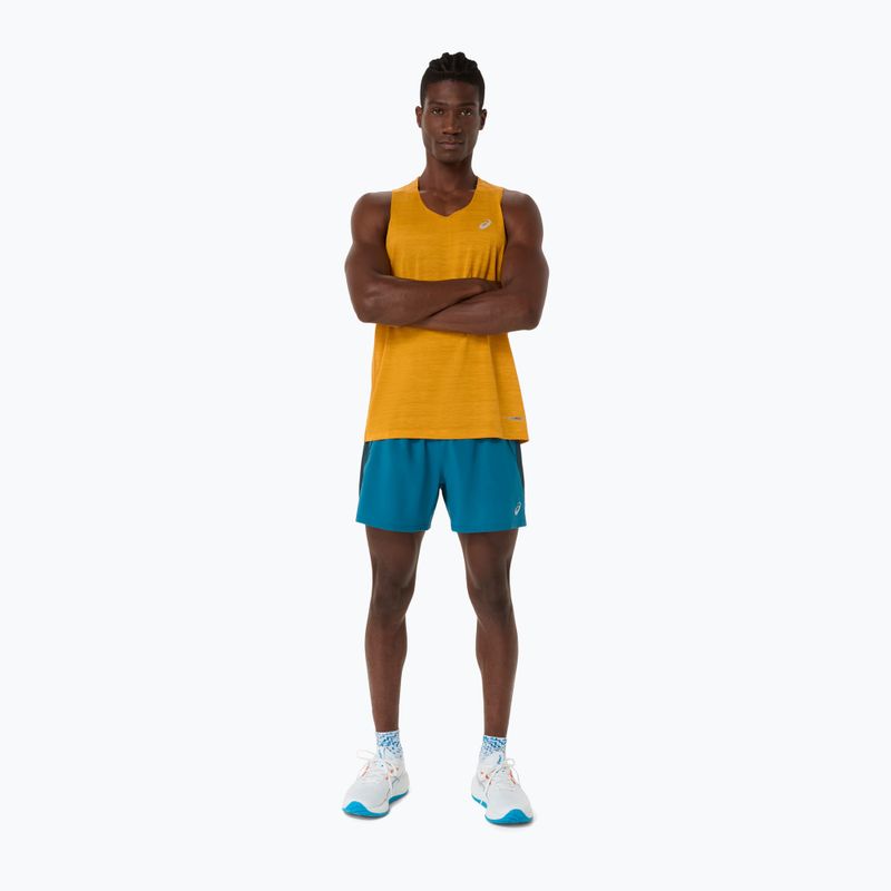 Vyriški bėgimo marškinėliai ASICS Road Singlet golden yellow 2