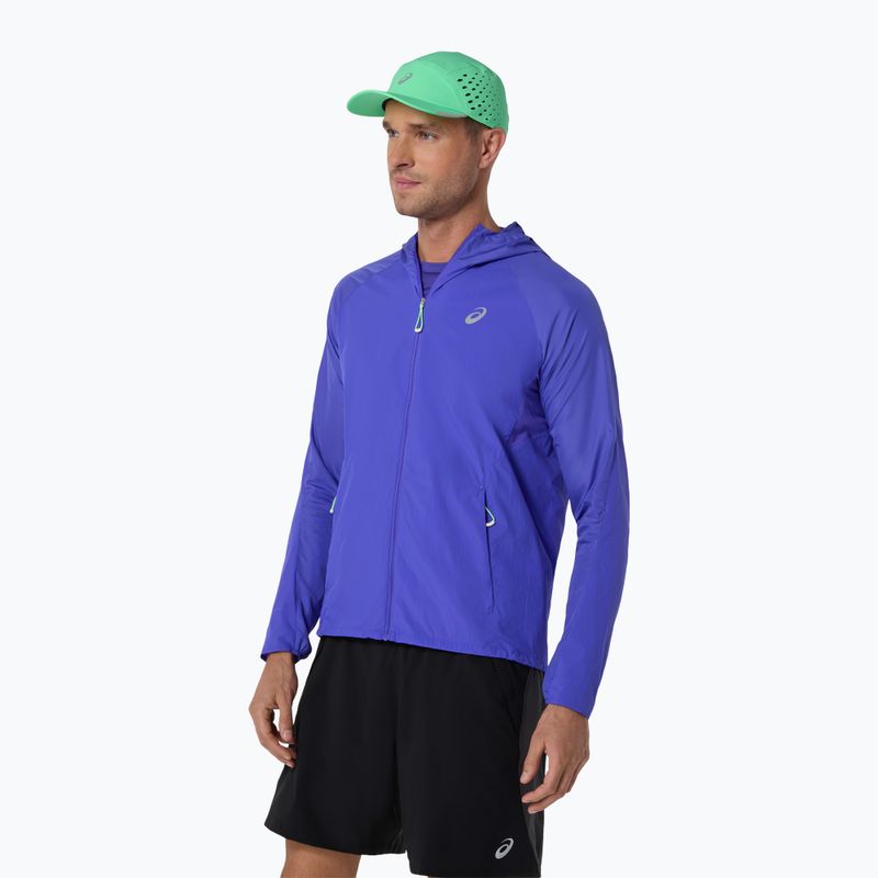 Vyriški bėgimo marškinėliai ASICS Road All Over Print Singlet cobalt burst/illuminate green 4