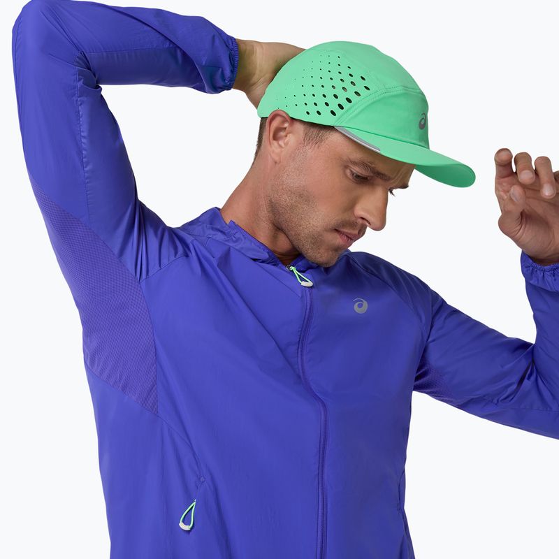 Vyriški bėgimo marškinėliai ASICS Road All Over Print Singlet cobalt burst/illuminate green 9