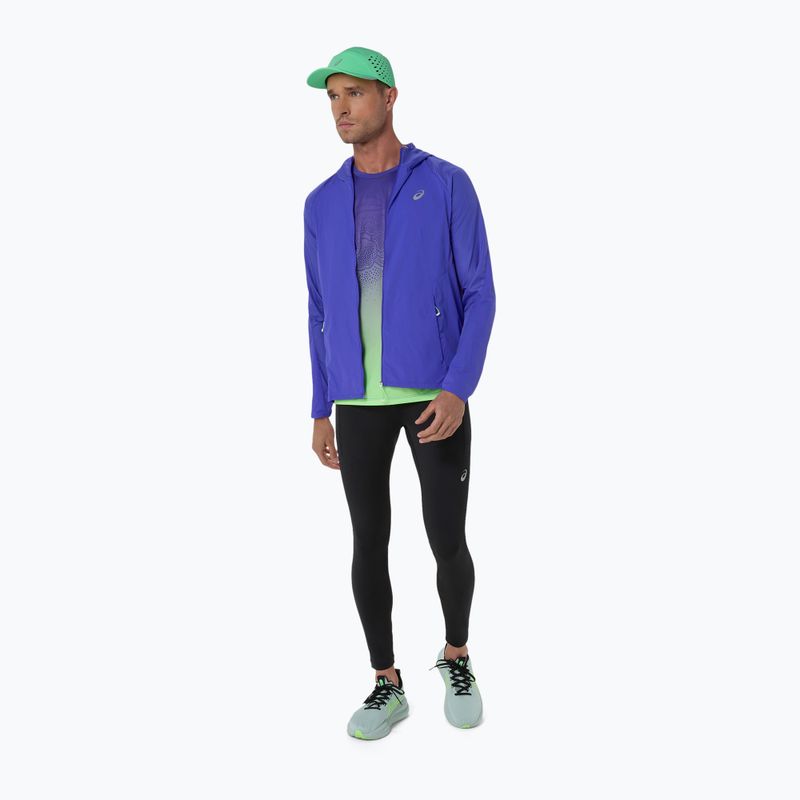 Vyriški bėgimo marškinėliai ASICS Road All Over Print Singlet cobalt burst/illuminate green 15