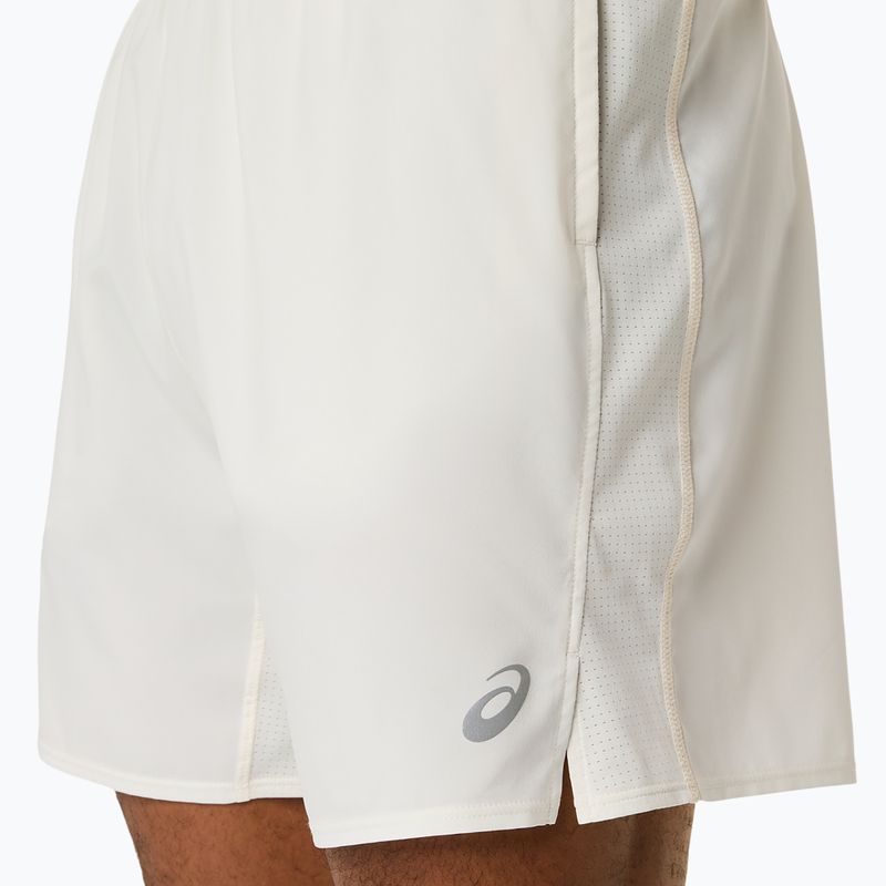 Vyriški bėgimo šortai ASICS Icon 7IN cream/vital green 7