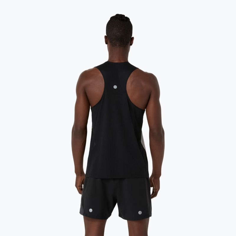 Vyriški bėgimo marškinėliai ASICS Road Fade Singlet performance black/cream 2