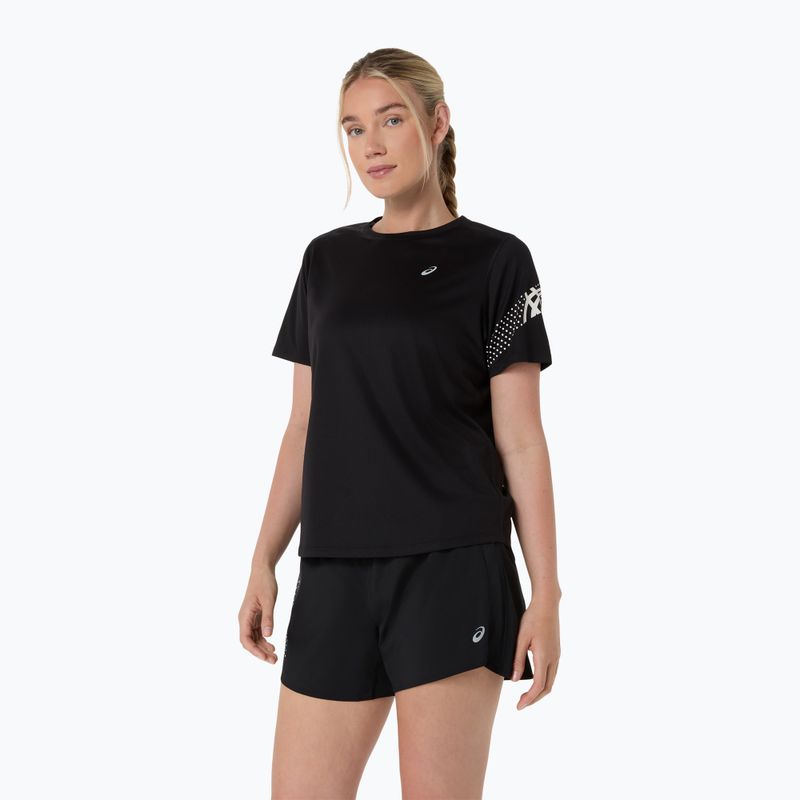 Moteriški bėgimo marškinėliai ASICS Icon SS performance black 4