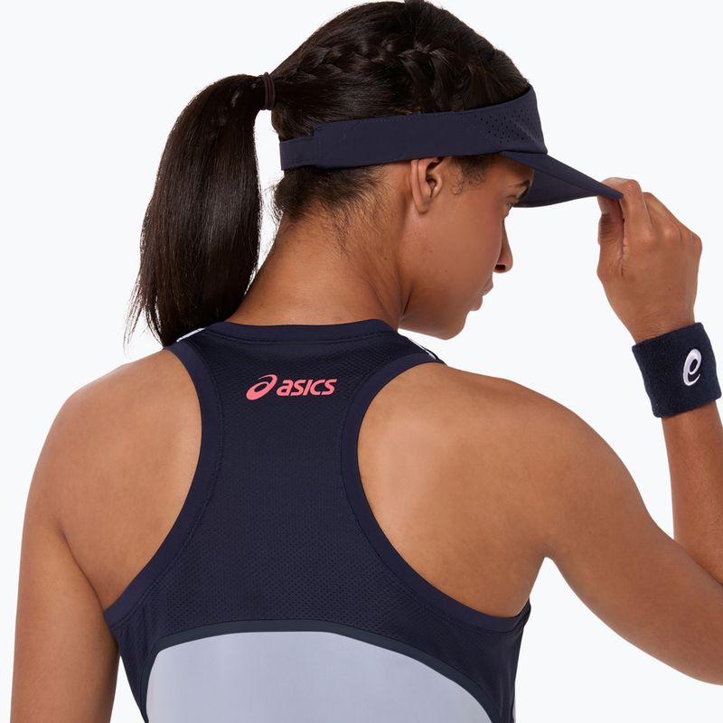 Moteriški teniso marškinėliai ASICS Match Tank W grey/blue 7