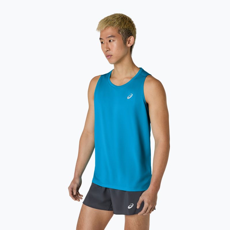 Vyriški bėgimo marškinėliai ASICS Core Singlet Aegean Blue 4
