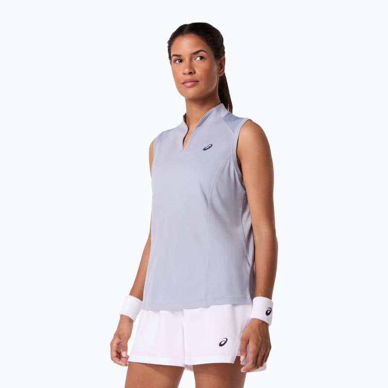 Moteriški teniso marškinėliai ASICS Court Tank W grey/blue 5